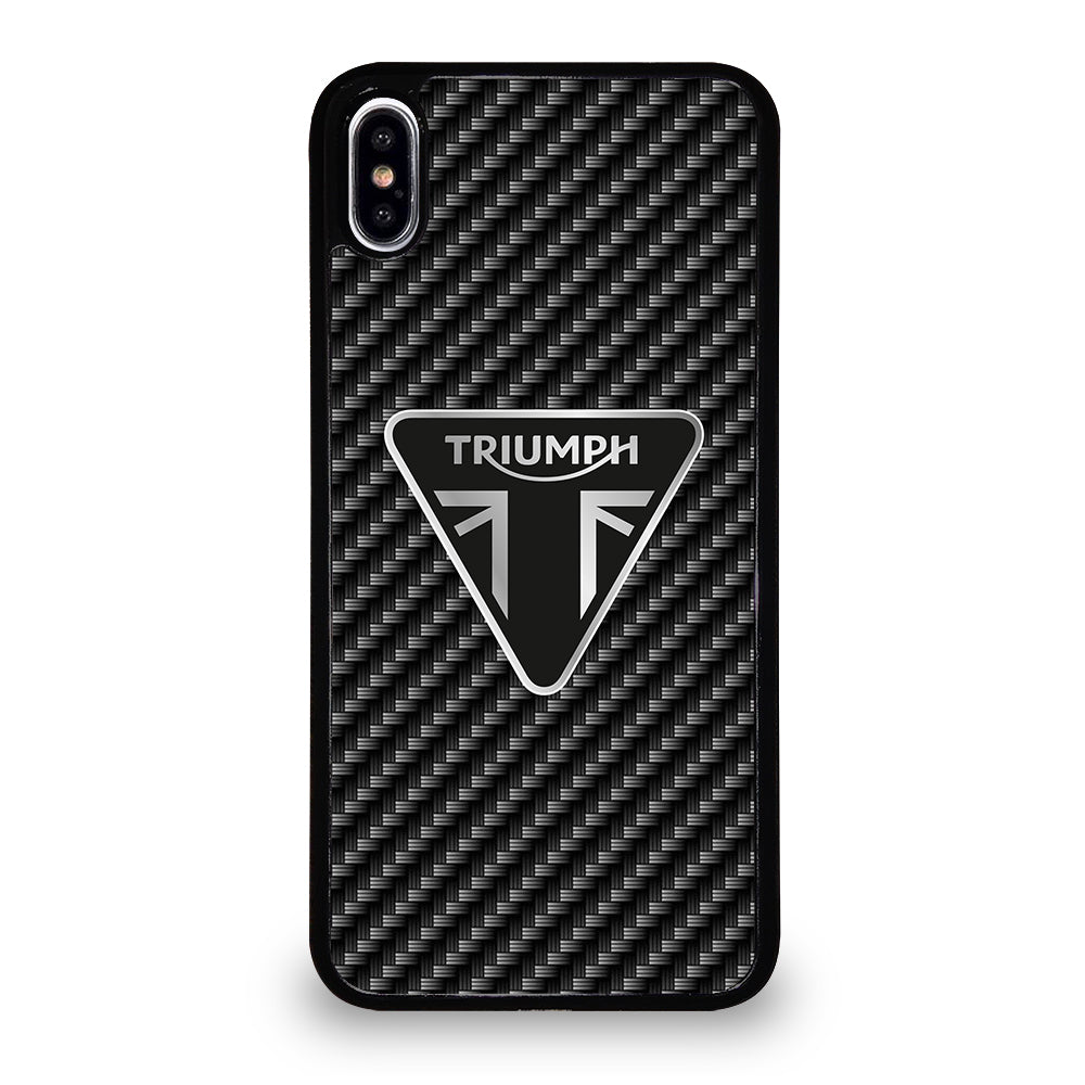 Triumph Motorcycle Carbon Logo iPhone XS Max Case