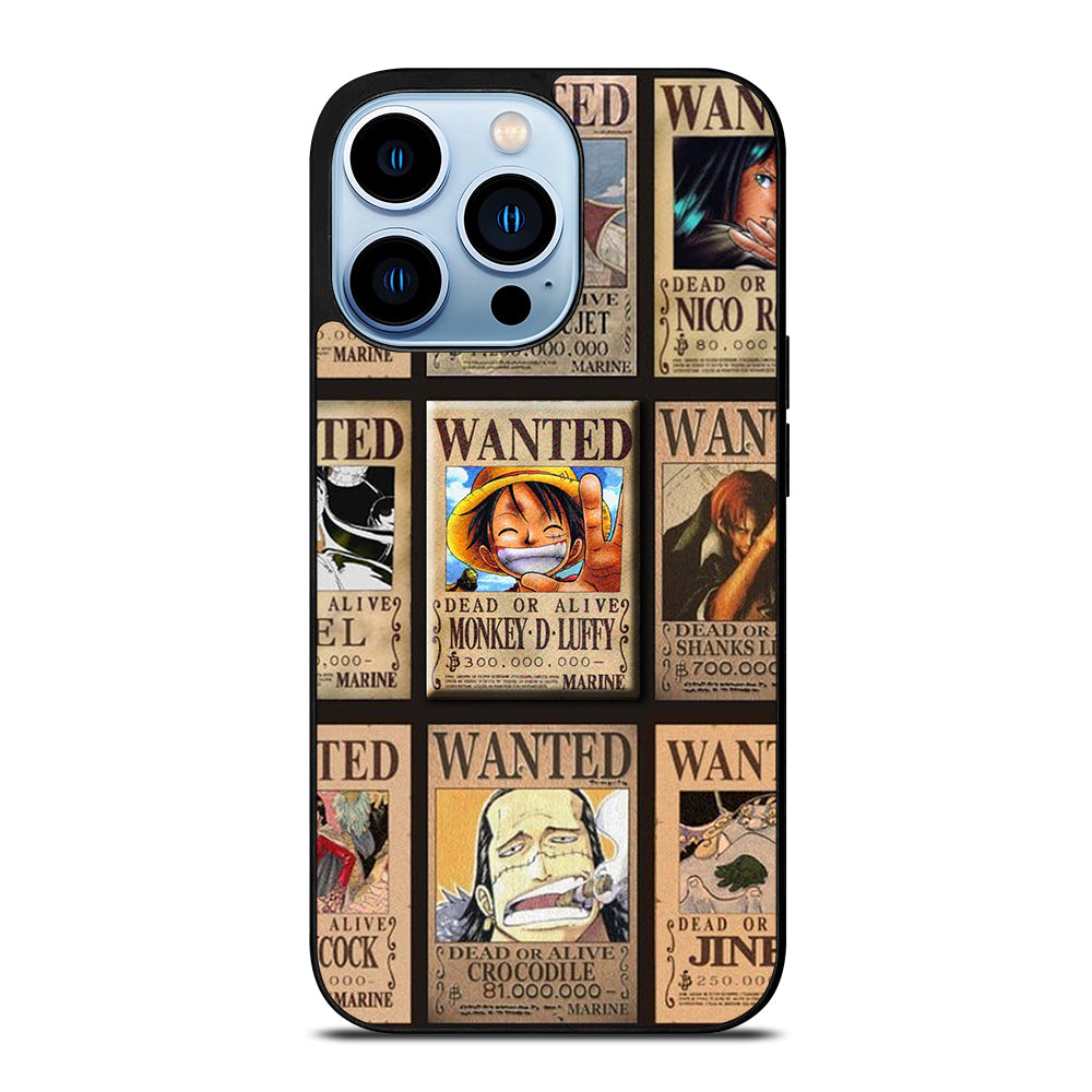 Wanted One Piece Luffy iPhone 13 Pro Max Case