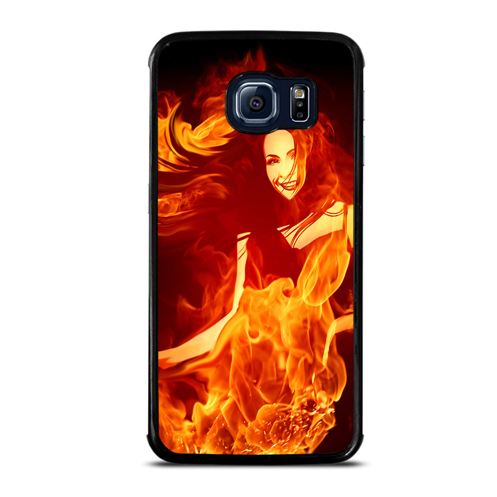 Woman In Fire Samsung Galaxy S6 Edge Case