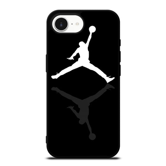 AIR JORDAN SHADOW iPhone 16e case black TPU silicone rubber protective cover by Casedear