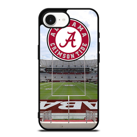 ALABAMA CRIMSON TIDE HOME iPhone 16e case black TPU silicone rubber protective cover by Casedear