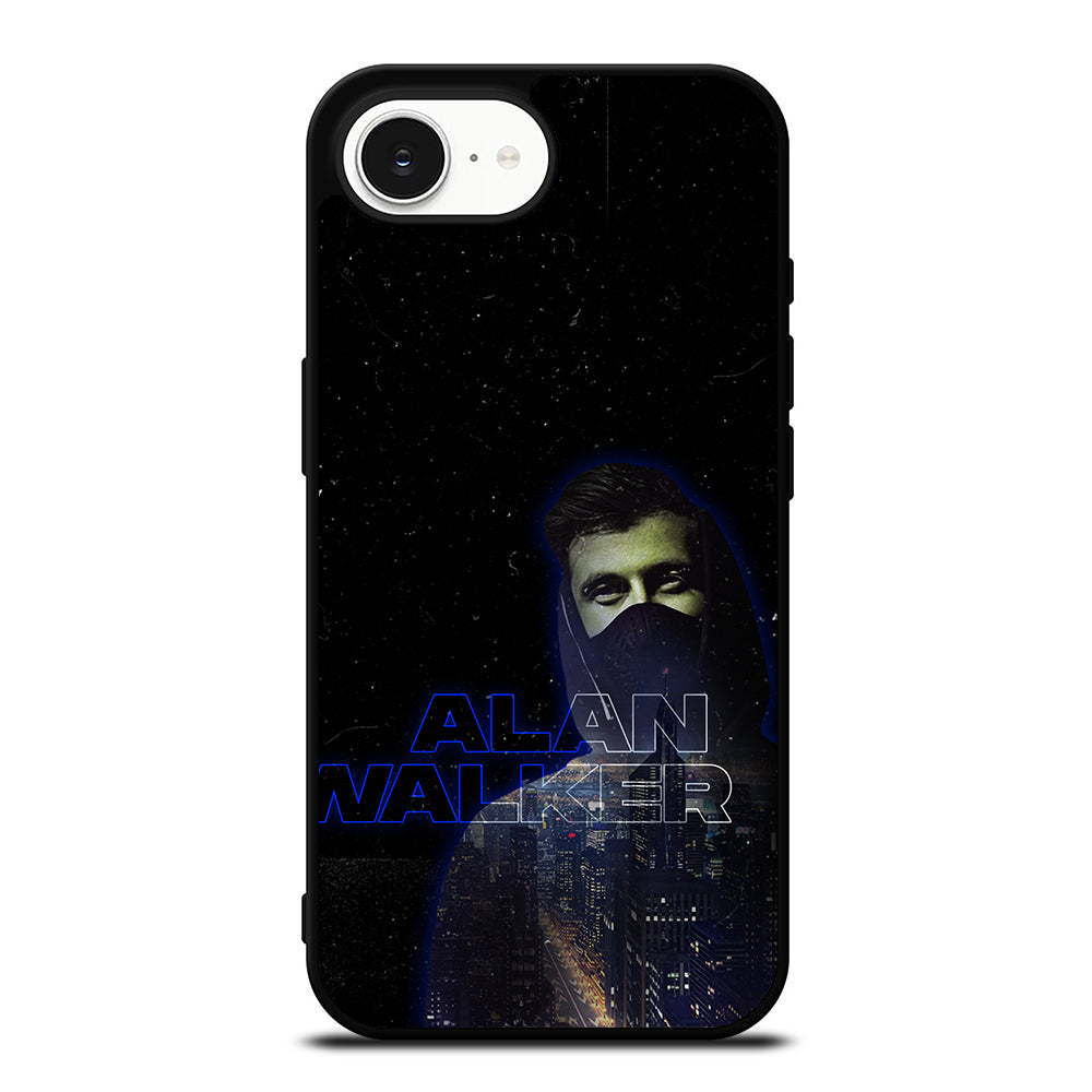 ALAN WALKER iPhone 16e case black TPU silicone rubber protective cover by Casedear