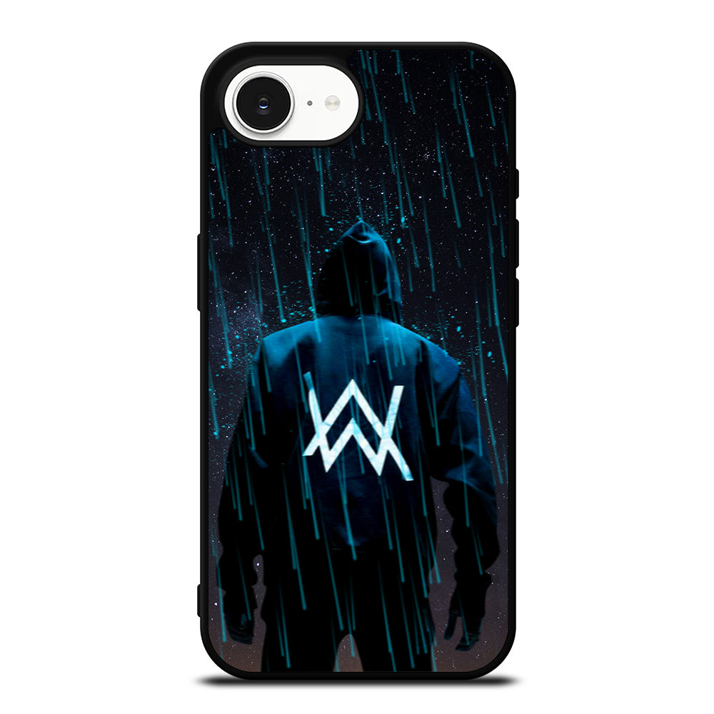 ALAN WALKER BACKSIDE iPhone 16e case black TPU silicone rubber protective cover by Casedear