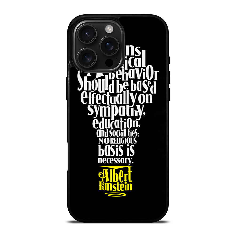 ALBERT EINSTEIN 'S THINKING iPhone 16 Pro Max Case