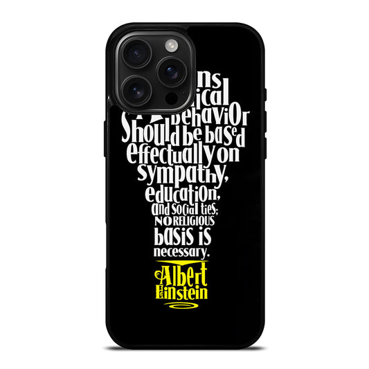 ALBERT EINSTEIN 'S THINKING iPhone 16 Pro Max Case