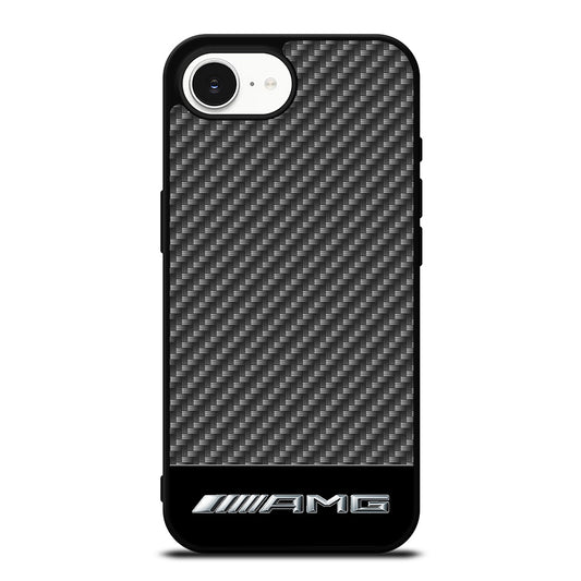 AMG Engine Carbon iPhone 16e case black TPU silicone rubber protective cover by Casedear