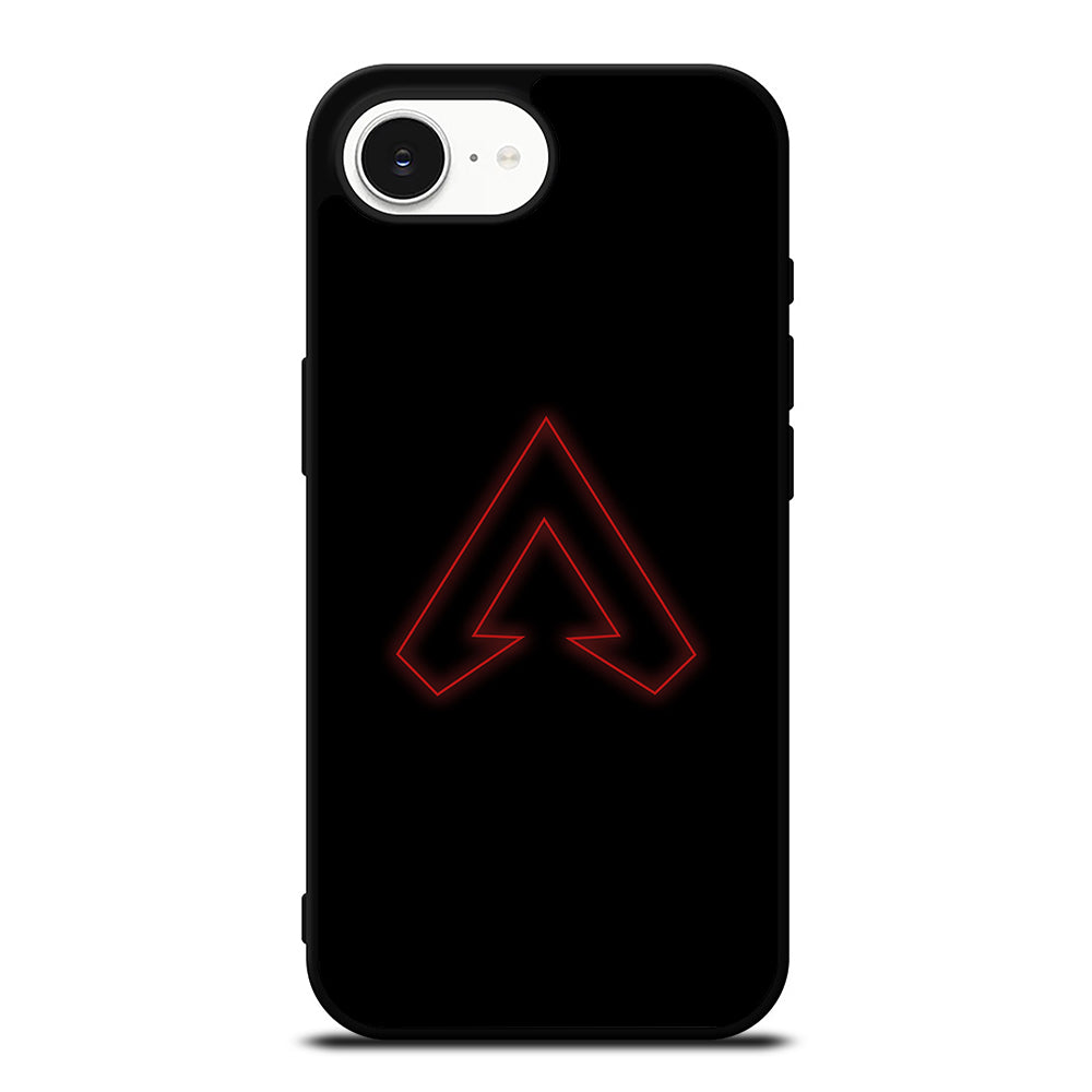 APEX LEGEND RED iPhone 16e case black TPU silicone rubber protective cover by Casedear