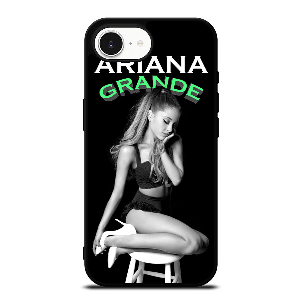 ARIANA GRANDE CASE iPhone 16e case black TPU silicone rubber protective cover by Casedear