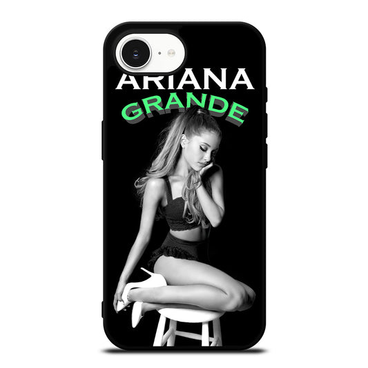 ARIANA GRANDE CASE iPhone 16e case black TPU silicone rubber protective cover by Casedear