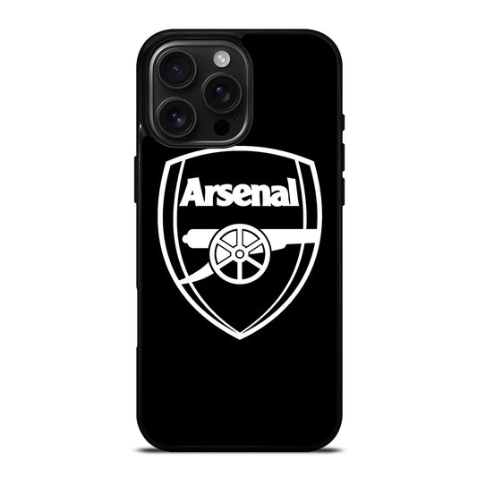 ARSENAL BLACK LOGO iPhone 16 Pro Max Case