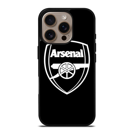 ARSENAL BLACK LOGO iPhone 16 Pro Case