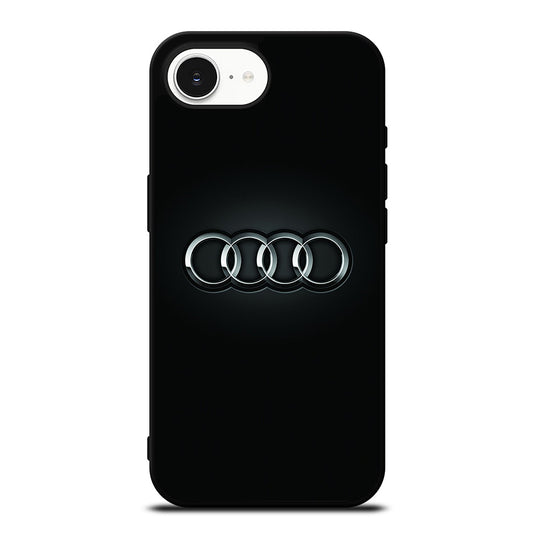 AUDI EMBLEM iPhone 16e case black TPU silicone rubber protective cover by Casedear