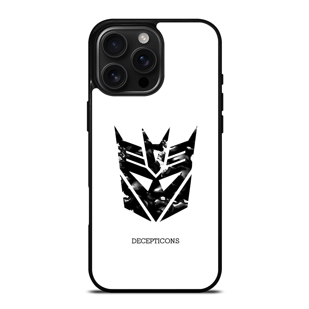 Abstract Transformers Decepticons Logo iPhone 16 Pro Max Case