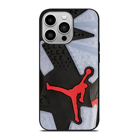 Air Jordan Black Red Sole iPhone 14 Pro Case