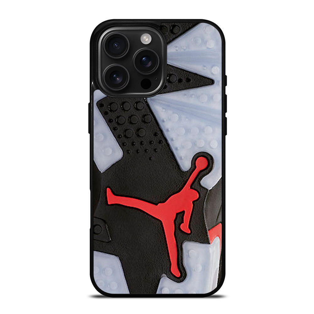 Air Jordan Black Red Sole iPhone 16 Pro Max Case