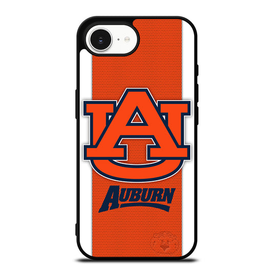 Auburn Tigers iPhone 16e case black TPU silicone rubber protective cover by Casedear