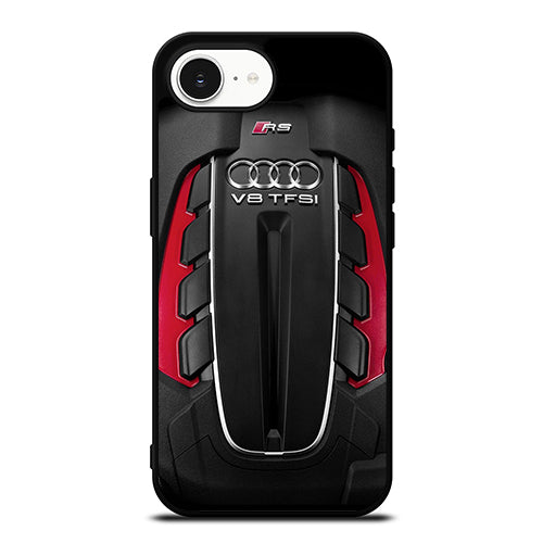 Audi RS iPhone 16e case black TPU silicone rubber protective cover by Casedear