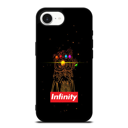 Avengers Thanos Great Infinity Gauntlet iPhone 16e case black TPU silicone rubber protective cover by Casedear