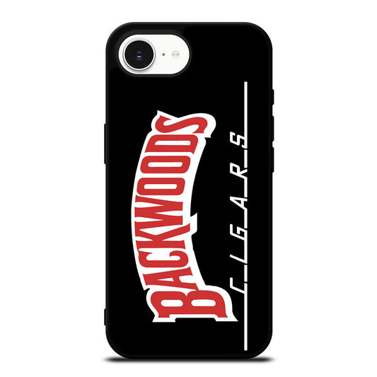 BACKWOODS CIGARS BLACK iPhone 16e case black TPU silicone rubber protective cover by Casedear