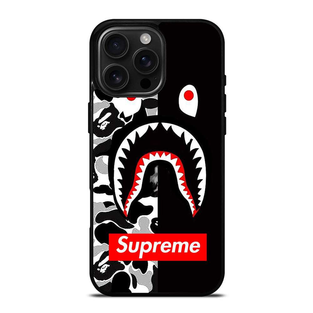 BAPE SHARK SUPRE ME iPhone 16 Pro Max Case