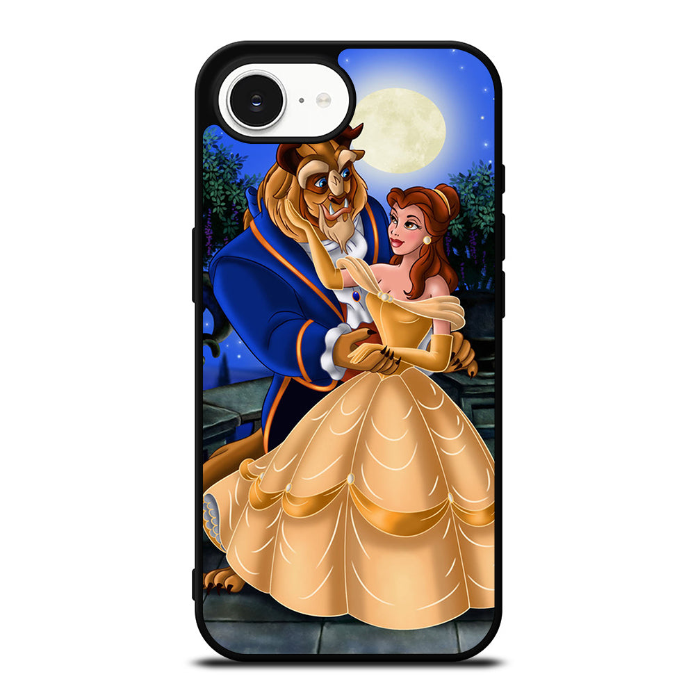 BEAUTY AND THE BEAST ROMANCE iPhone 16e case black TPU silicone rubber protective cover by Casedear