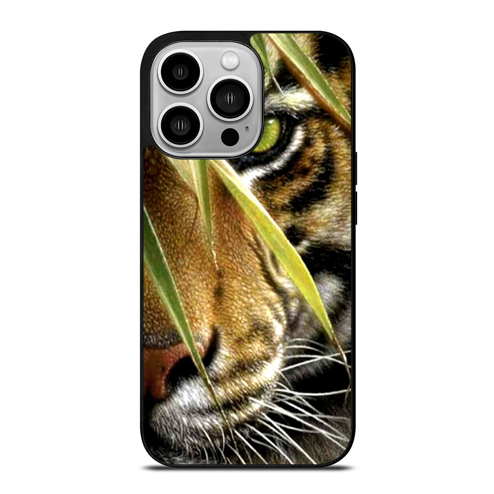 BENGAL TIGER IN A HALF FACE iPhone 14 Pro Case