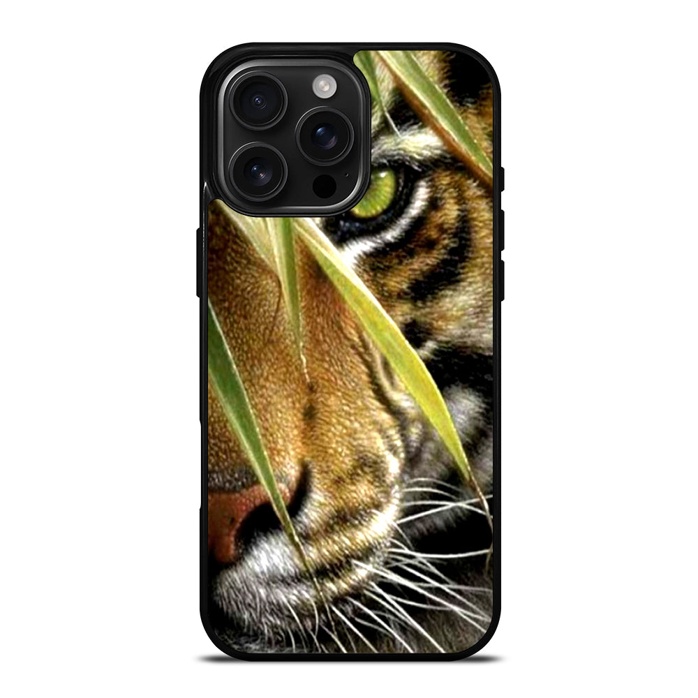 BENGAL TIGER IN A HALF FACE iPhone 16 Pro Max Case