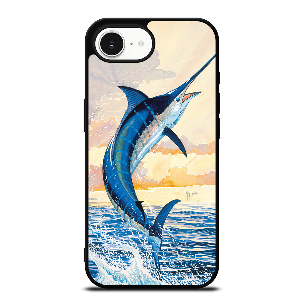 BIG GUY HARVEY iPhone 16e case black TPU silicone rubber protective cover by Casedear