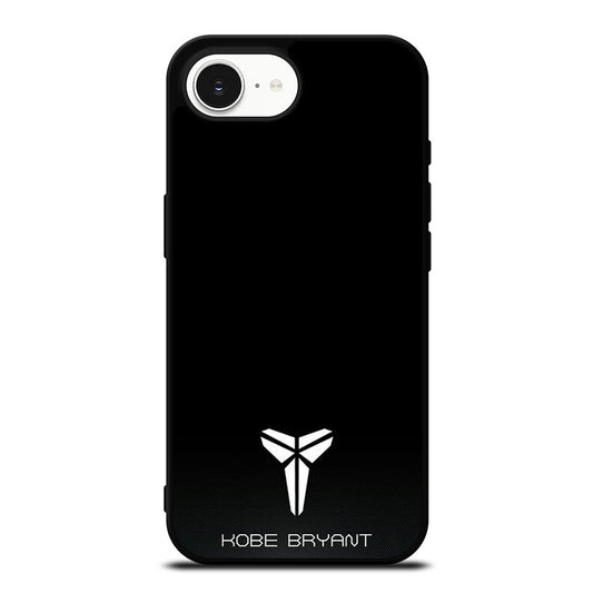 BLACK MAMBA LOGO KOBE BRYANT iPhone 16e case black TPU silicone rubber protective cover by Casedear