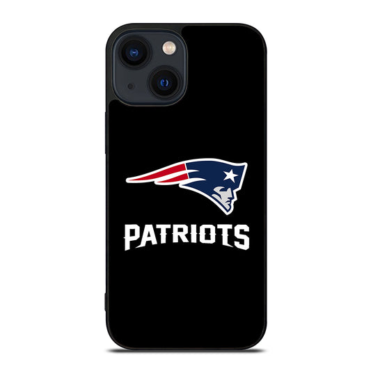 BLACK NEW ENGLAND PATRIOTS iPhone 14 Plus Case