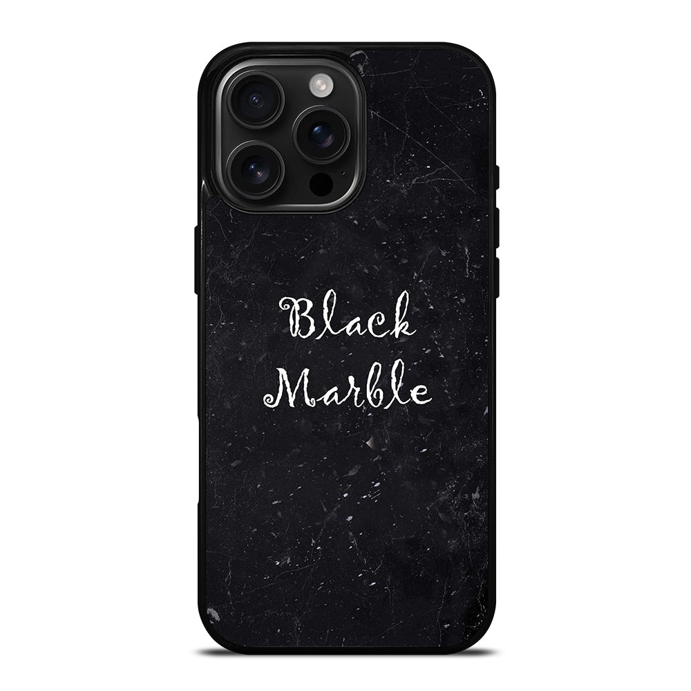 BLACK MARBLE iPhone 16 Pro Max Case