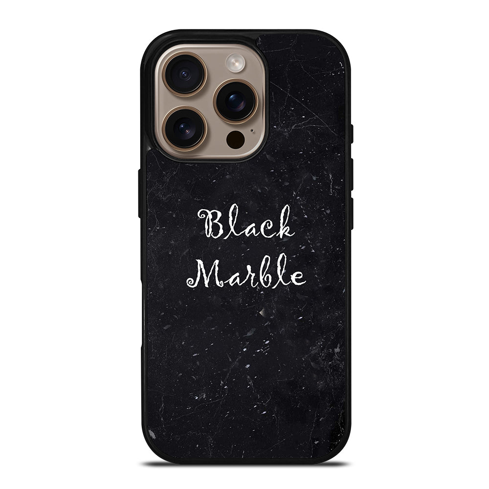 BLACK MARBLE iPhone 16 Pro Case