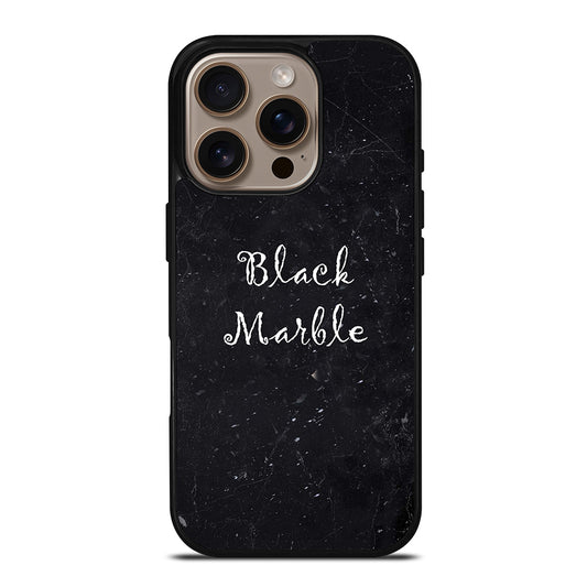 BLACK MARBLE iPhone 16 Pro Case