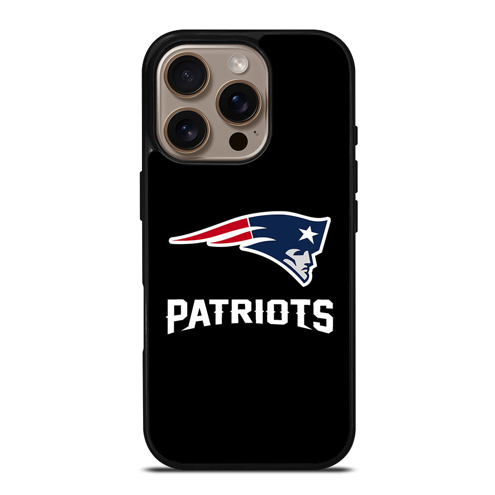 BLACK NEW ENGLAND PATRIOTS iPhone 16 Pro Case