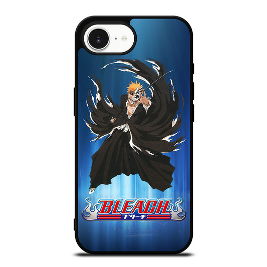 BLEACH CHARACTER iPhone 16e case black TPU silicone rubber protective cover by Casedear