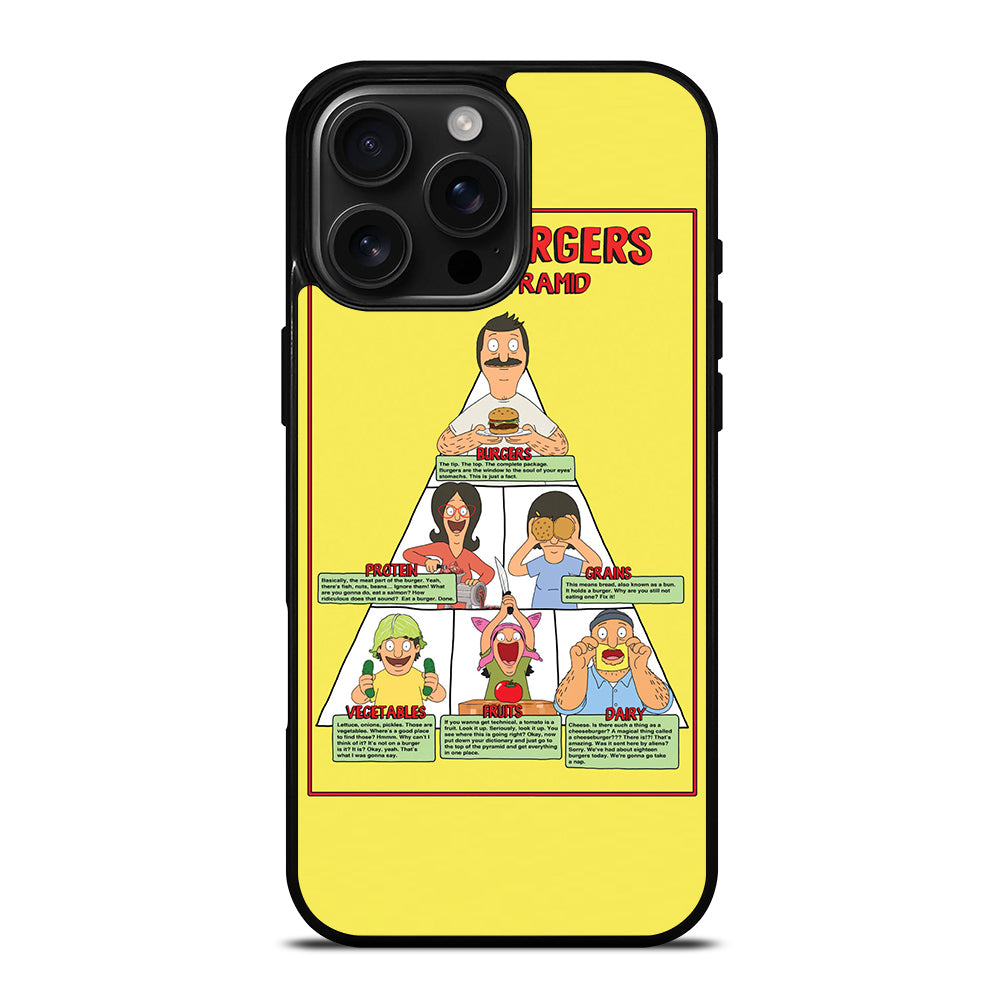 BOB'S BURGERS FOOD PYRAMID iPhone 16 Pro Max Case