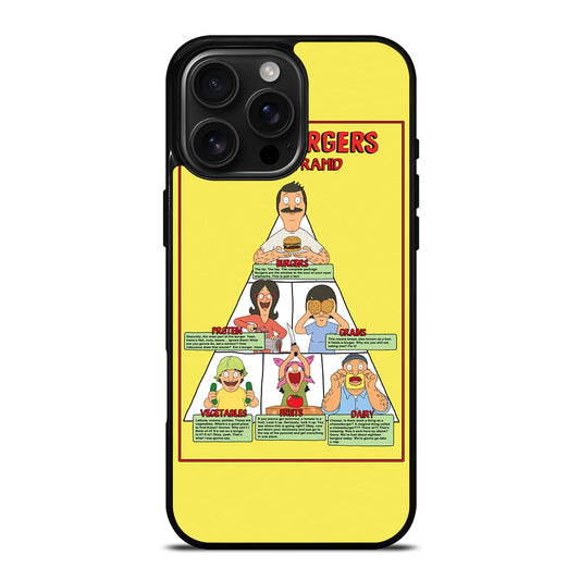 BOB'S BURGERS FOOD PYRAMID iPhone 16 Pro Max Case