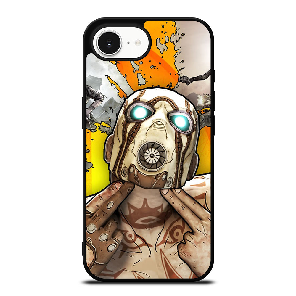 BORDERLANDS CHARACTER iPhone 16e case black TPU silicone rubber protective cover by Casedear