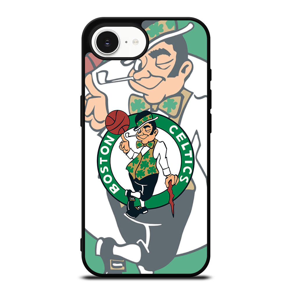 BOSTON CELTICS CASE iPhone 16e case black TPU silicone rubber protective cover by Casedear