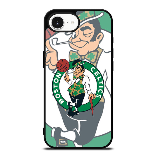 BOSTON CELTICS CASE iPhone 16e case black TPU silicone rubber protective cover by Casedear
