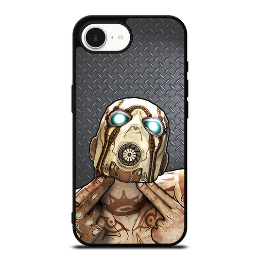 BRIGHT BORDERLANDS iPhone 16e case black TPU silicone rubber protective cover by Casedear