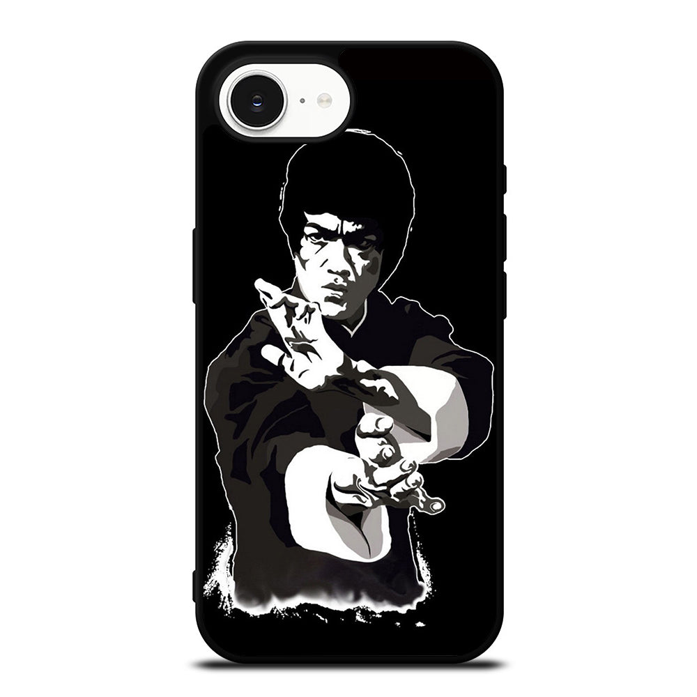 BRUCE LEE CHARACTER CASE iPhone 16e case black TPU silicone rubber protective cover by Casedear