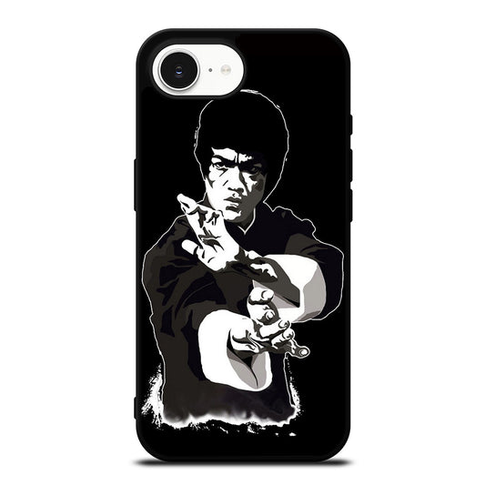 BRUCE LEE CHARACTER CASE iPhone 16e case black TPU silicone rubber protective cover by Casedear