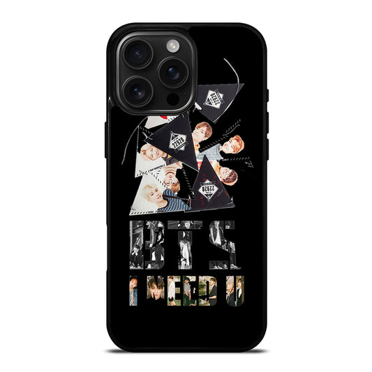 BTS BANGTAN BOYS I NEED U iPhone 16 Pro Max Case