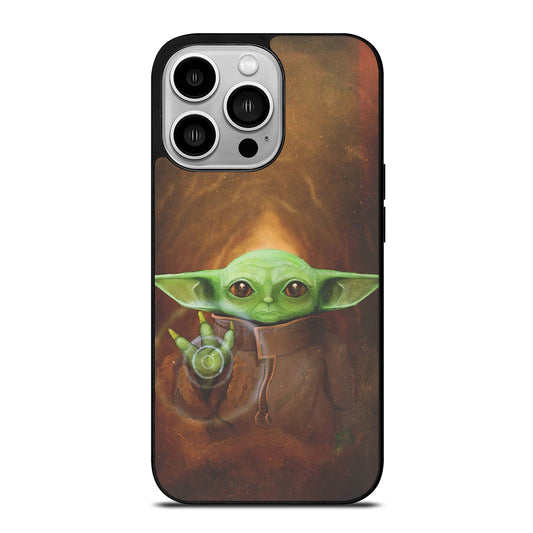 Baby Yoda Wallpaper iPhone 14 Pro Case
