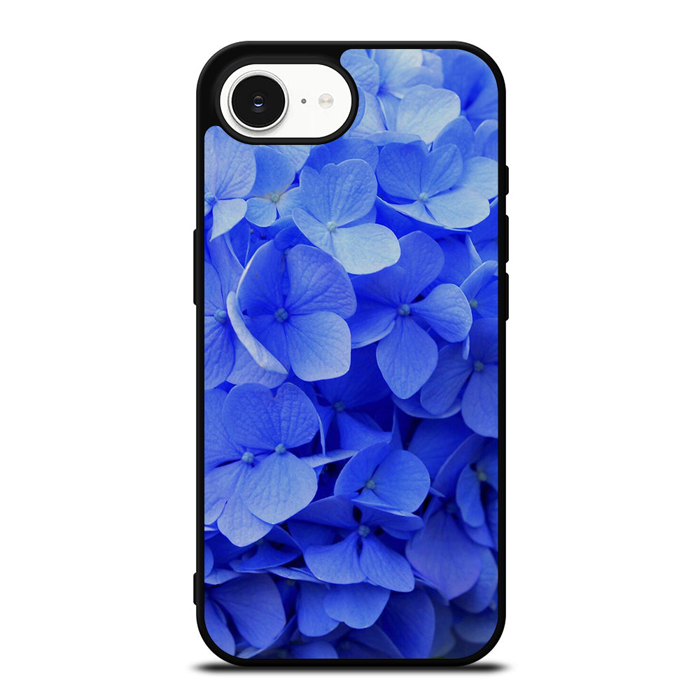 Beautiful Blooming Blossom iPhone 16e case black TPU silicone rubber protective cover by Casedear