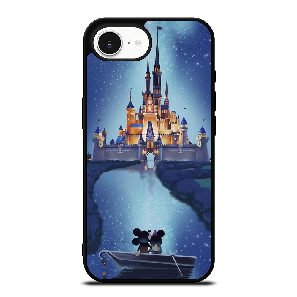 Beautiful Mickey View iPhone 16e case black TPU silicone rubber protective cover by Casedear