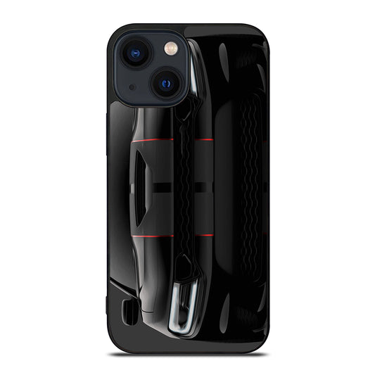 Black Dodge Challenger Oilred iPhone 14 Plus Case