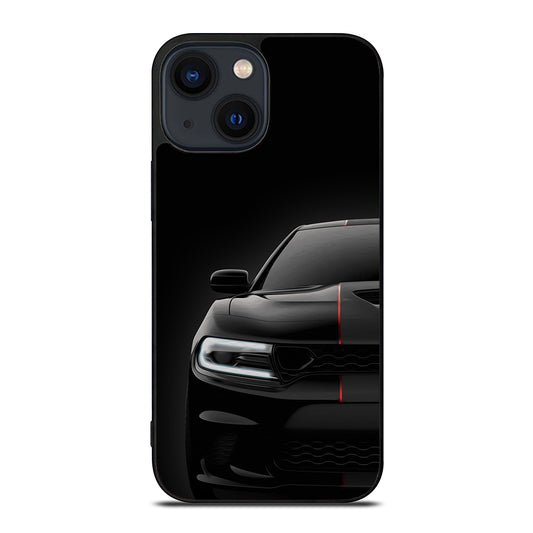 Black Dodge Challenger Outerglow iPhone 14 Plus Case