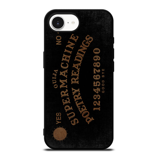 Black Ouija Board iPhone 16e case black TPU silicone rubber protective cover by Casedear